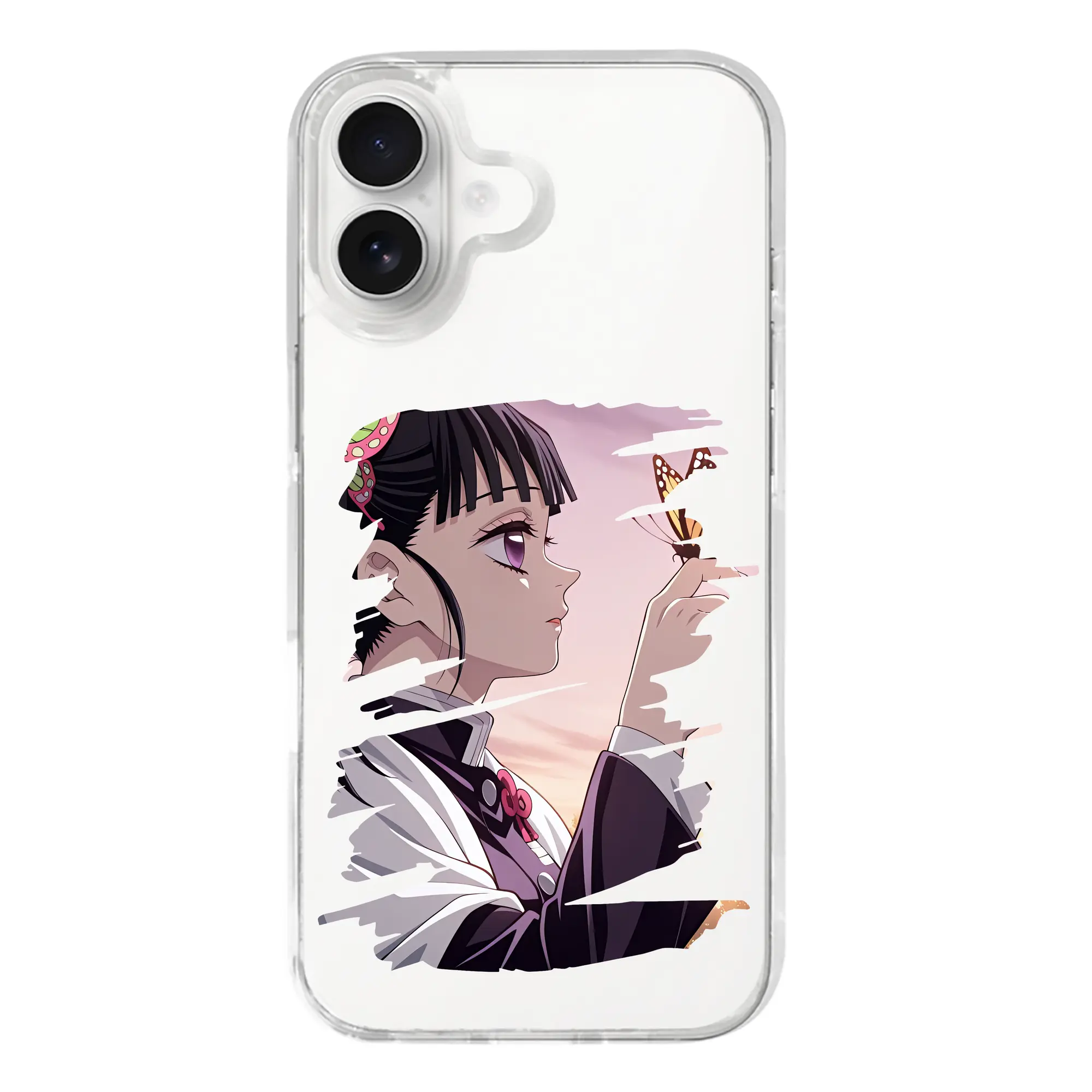 鬼滅の刃 グッズ,栗花落 カナヲ - iPhone 17シリーズ 透明スマホケース – 薄型・耐衝撃・精密フィット保護カバー